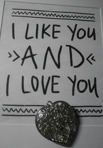 Silver Woven Heart Faux Locket